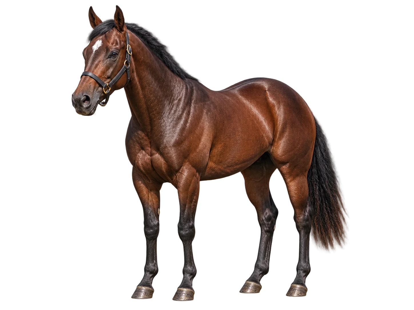 AI-created portrait of Black Caviar