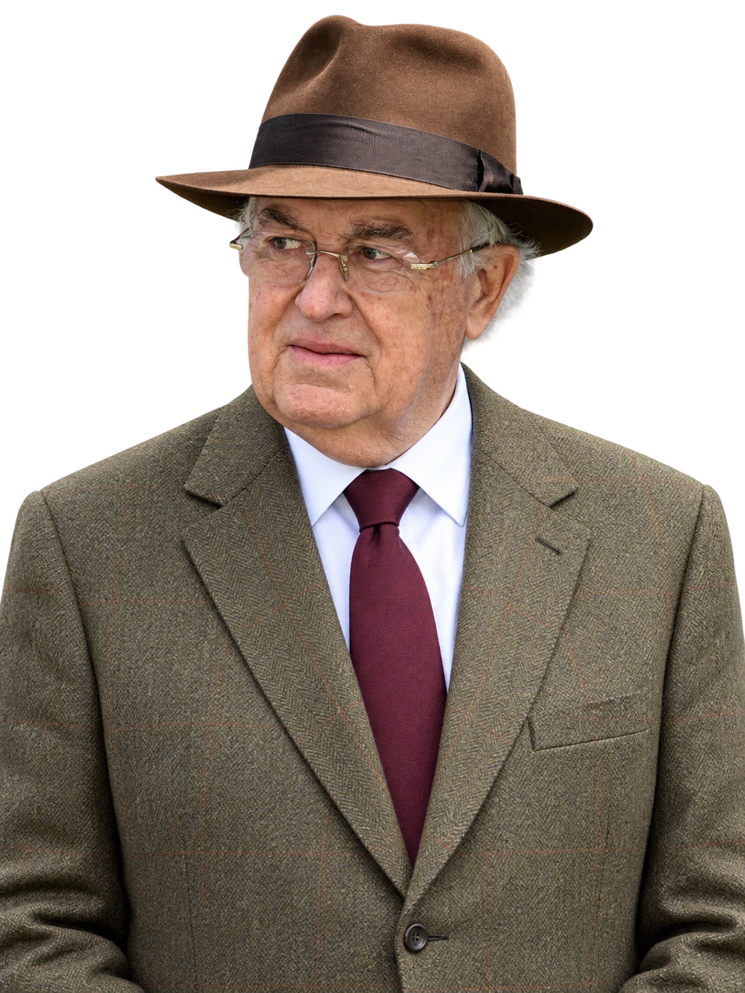 AI-created editorial portrait of John Magnier, based on a supplied reference