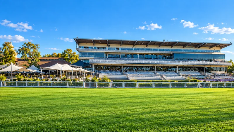 Illustrated view of Ascot racecourse