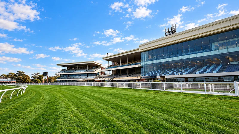 Illustrated view of Caulfield racecourse