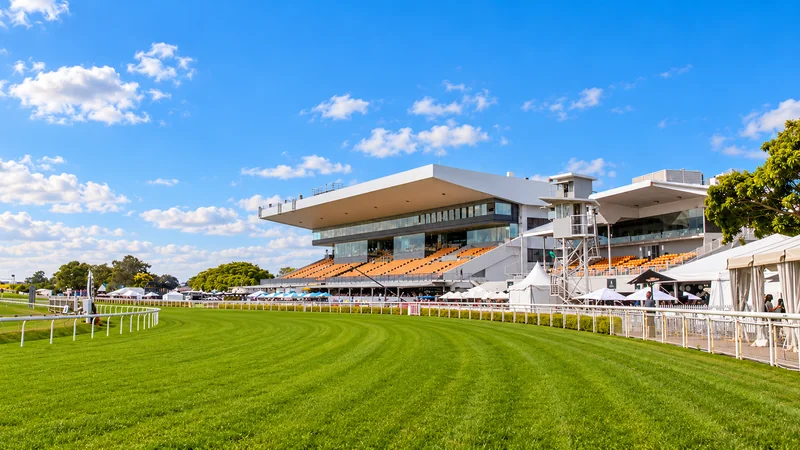 Illustrated view of Doomben racecourse