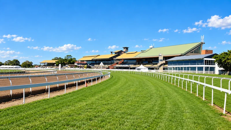 Illustrated view of Eagle Farm racecourse