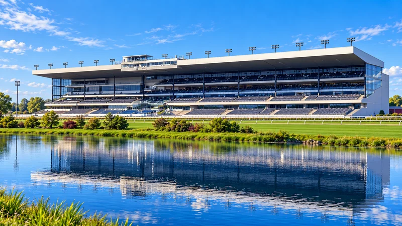 Illustrated view of Woodbine racecourse