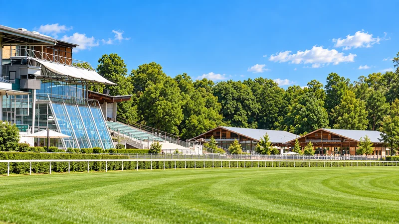Illustrated view of München racecourse