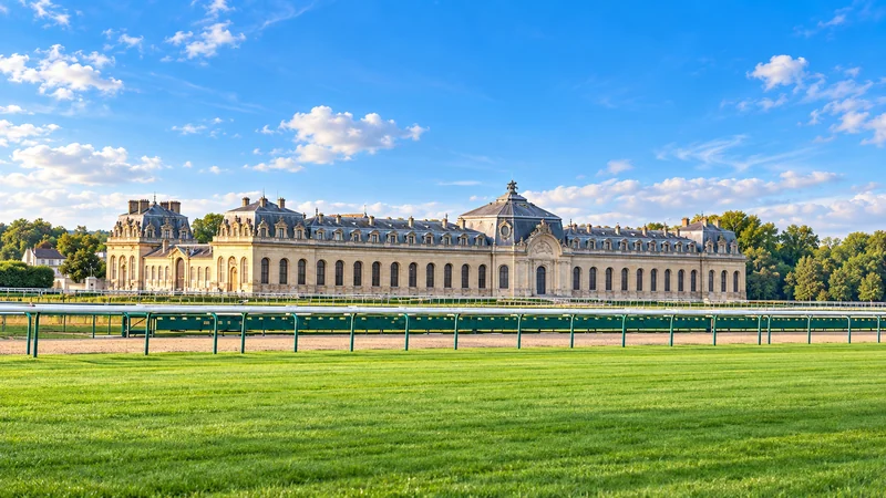 Illustrated view of Chantilly racecourse