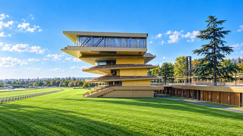 Illustrated view of ParisLongchamp racecourse