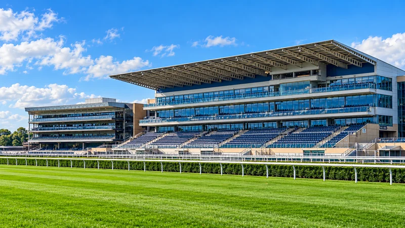 Illustrated view of Doncaster racecourse