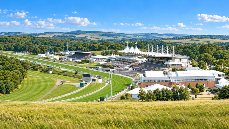 Illustrated view of Goodwood racecourse