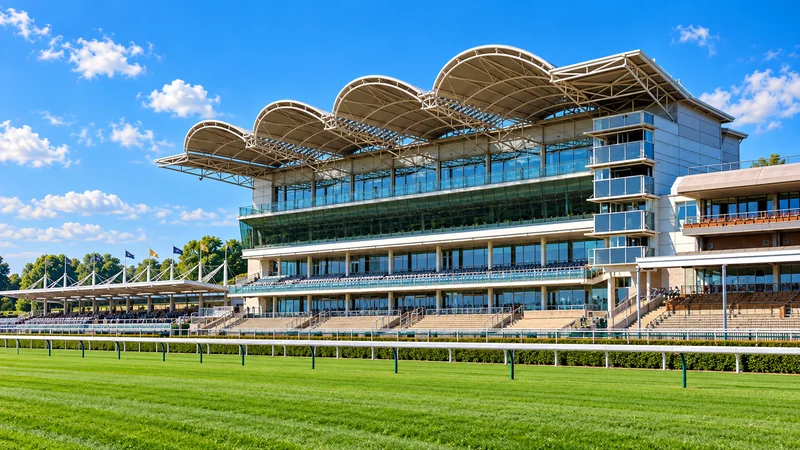 Illustrated view of Newmarket racecourse