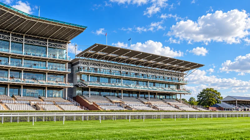 Illustrated view of York racecourse