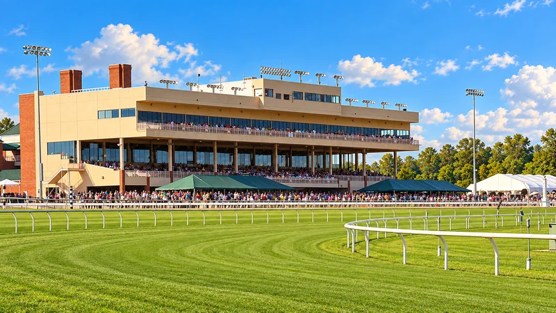Illustrated view of Colonial Downs racecourse