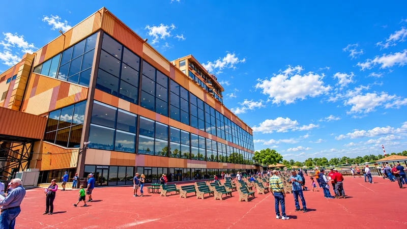 Illustrated view of Parx Racing racecourse
